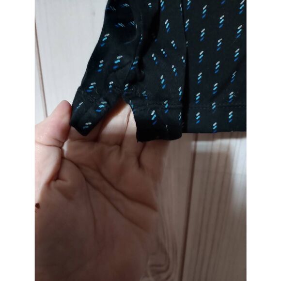 Banana Republic Polo Men's Large Luxe Touch Black Blue - Picture 4 of 7
